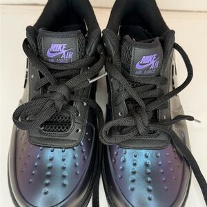 Nike Air Force 1 Low Black Iridescent Purple Chameleon Men’s 8